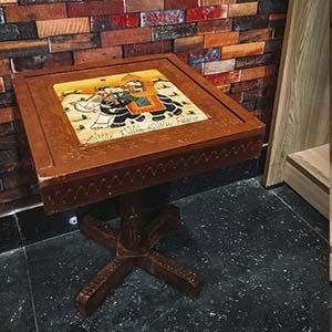 Handcrafted wooden Side Table/End Table/Plant Stand/Stool - Wood (Brown,15 Inch)