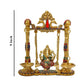Brass Ganesha On Swing Idol