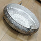 German Silver Peacock Decorative Urli 17inches wide