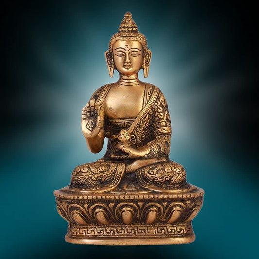 Brass Lord Buddha idol