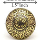 Brass Door Knobs/Drawer Pulls Dresser Door Knobs/Pull and Push Handle Knobs for Cabinets, Wardrobes & Kitchen Cupboards/Handmade