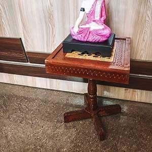Handcrafted wooden Side Table/End Table/Plant Stand/Stool - Wood (Brown,15 Inch)
