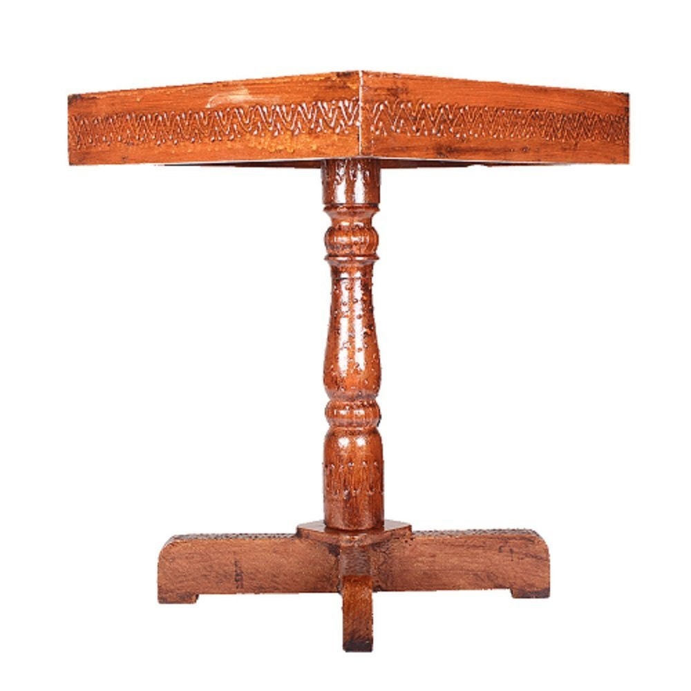 Handcrafted wooden Side Table/End Table/Plant Stand/Stool - Wood (Brown,15 Inch)