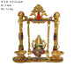Brass Ganesha On Swing Idol