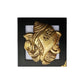 Handcrafted Shankh Ganehsa Wall Art Made Of Brass Metal Cladding With Carved Wood