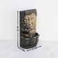 Buddha with Lotus Wall Fountain : 22 cm L x 12 cm W x 38 cm H - Multicolour, decorative fountain
