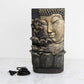 Buddha with Lotus Wall Fountain : 22 cm L x 12 cm W x 38 cm H - Multicolour, decorative fountain