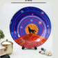 Hand crafted Wall Hanging Ceramic Plates (5 pcs Set) Multicolor