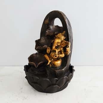Ganesha Three Tier Electrical Fountain - 25x25x39cm, indoor fountain, de orative fountain