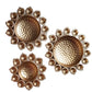 Decorative lamp shaped urli bowl  - Set of 3, Urli bowl, Urli set, Urli with diya, decorative bowl