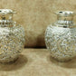 German silver decorative vase. Set of 2