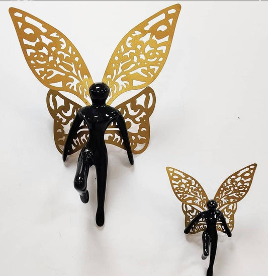 Butterfly man wallhanging. Set of 2