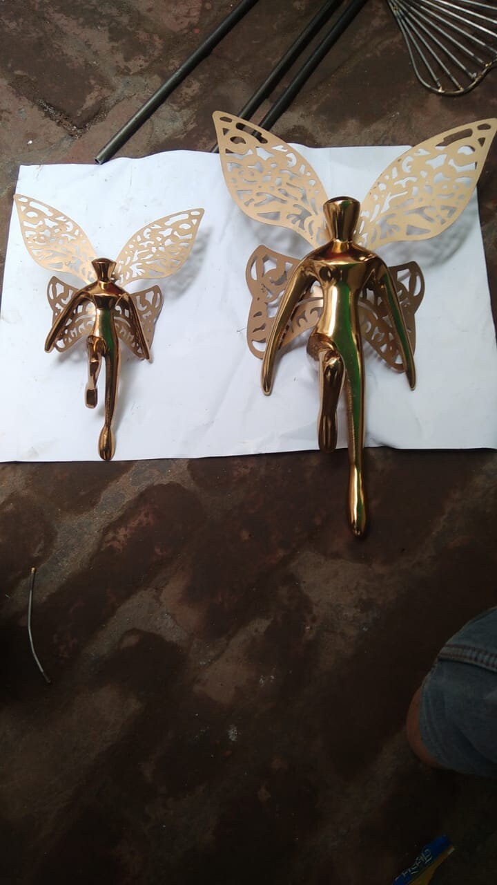 Butterfly man wallhanging. Set of 2