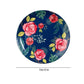Bone China Charismatic Blue Rose Home Decor Wall Plate 10 Inch