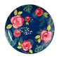 Bone China Charismatic Blue Rose Home Decor Wall Plate 10 Inch
