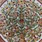 Hand crafted meenakari work marble plate with stand.