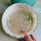 German Silver Decorative Flower Urli