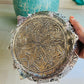 German Silver Decorative Flower Urli