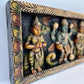 Wood carved Lord Vishnu Panel, Diwali Home Decorative Panel, Vishnu Panel, decorative wall panels, wood carvings, south Indian wood carving