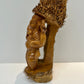 Beautiful Bamboo root carved Lord Ganesha on  shell, Diwali Home Decorative item, wood carvings, south Indian wood carving