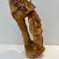 Beautiful Bamboo root carved Lord Ganesha on  shell, Diwali Home Decorative item, wood carvings, south Indian wood carving