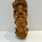 Beautiful Bamboo root carved Lord Ganesha on  shell, Diwali Home Decorative item, wood carvings, south Indian wood carving
