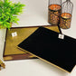 Handcrafted Elegant Brass placemats with wooden tray