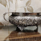 German Silver Decorative Urli with  a pair of Elephant bowl