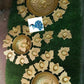 Decorative lamp shaped urli bowl  - Set of 7 pcs, 3 different size urli with 7 diya lamps, Urli bowl, Urli set, Urli with diya,