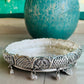 German Silver Decorative Flower Urli