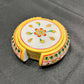 Set of Six beautiful marble coasters with Rajasthani meena artwork