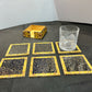 Wooden mosaic coasters